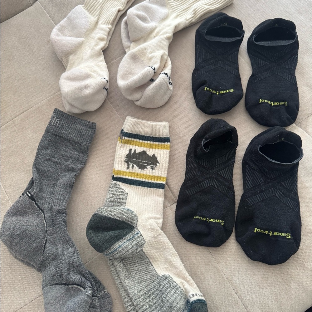 Smartwool Men's Sock Collection - Black, Gray, White